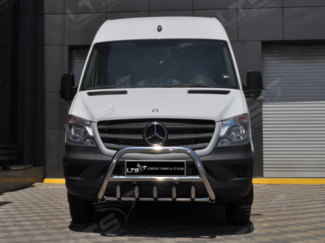 MERCEDES SPRINTER CHROME AXLE NUDGE A-BAR, STAINLESS STEEL BULL BAR ...